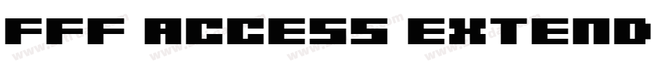 FFF Access Extended字体转换